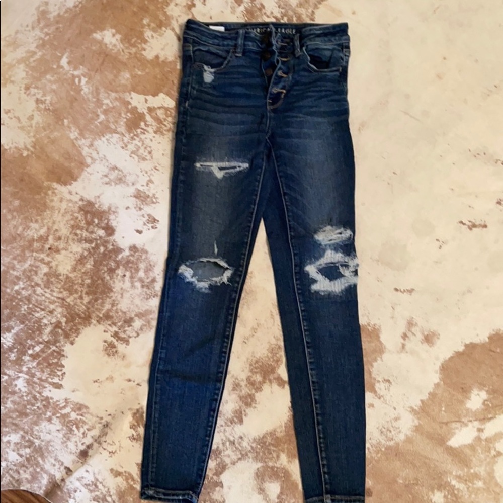 American Eagle Button Fly Hi Rise Jegging